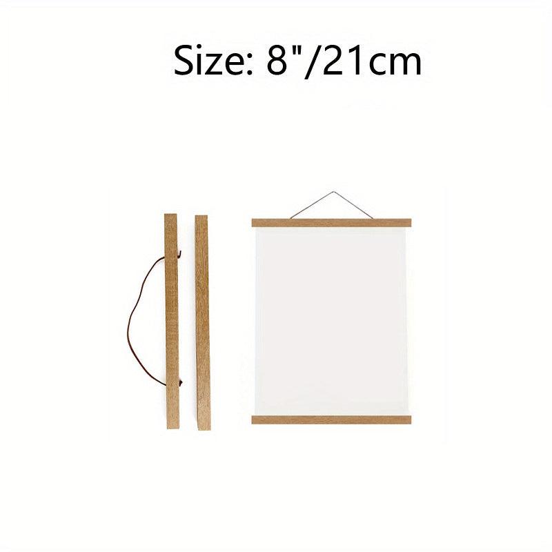 Magnetic Teak Poster Frame for Posters, Paintings, Photos - 1pc
