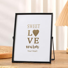Modern Metal Glass Photo Frame Pendulum Home Decoration