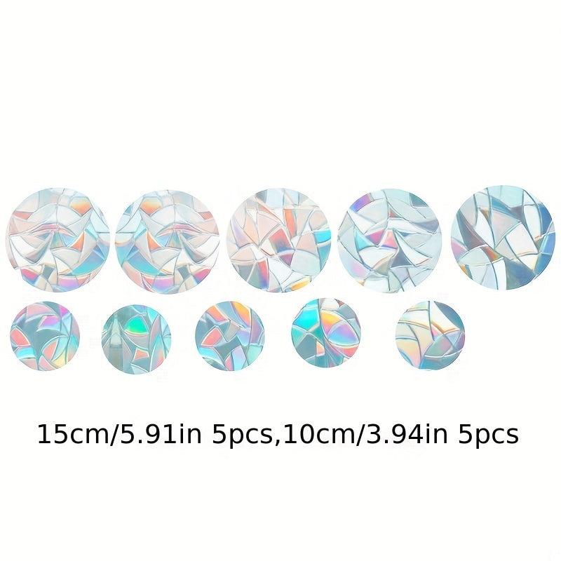 10pcs Rainbow Window Mirror Stickers for Home Decor