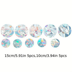 10pcs Rainbow Window Mirror Stickers for Home Decor