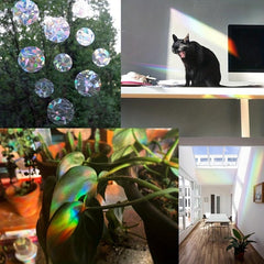 10pcs Rainbow Window Mirror Stickers for Home Decor
