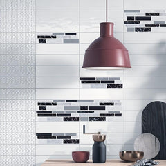 12pcs Kitchen Tile Sticker Bathroom Wall Home Decor