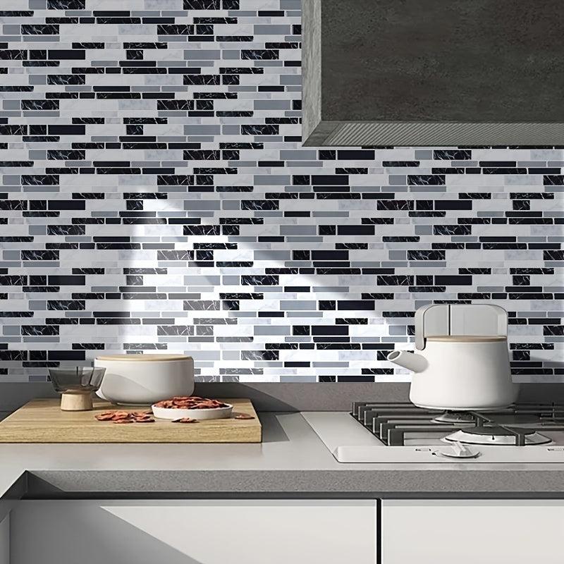 12pcs Kitchen Tile Sticker Bathroom Wall Home Decor