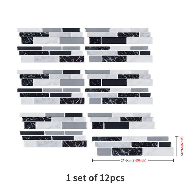 12pcs Kitchen Tile Sticker Bathroom Wall Home Decor