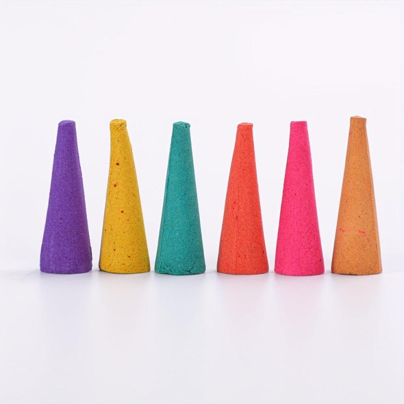 Temple Incense Cones Sandalwood Rose Lemon Fragrance Bulk Gift