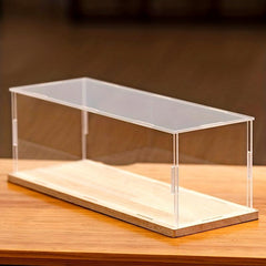 Solid Wood Base Display Box with Acrylic Alternative