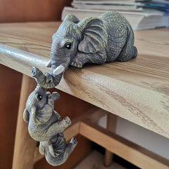 Mother Love Elephant Resin Handicraft Baby Elephant Decoration