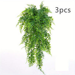 3pcs Reptile Plants Terrarium Hanging Vines Artificial Leaves