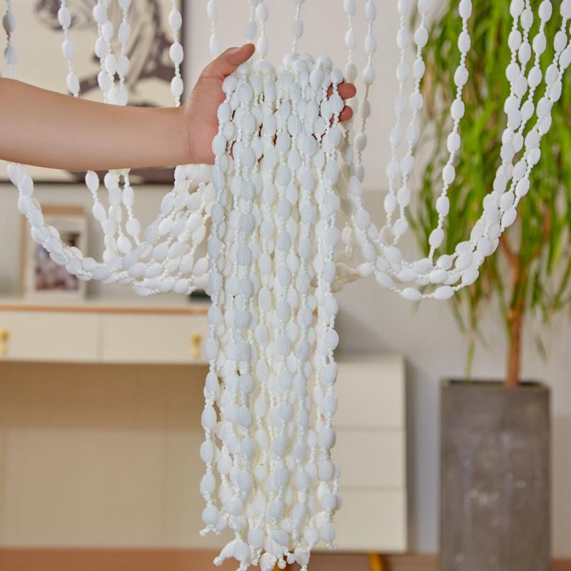 1pc Thick Wool Ball Rope Curtain Lantern Curtain Decorative Partition Curtain