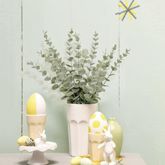 12pcs Artificial Eucalyptus Leaves Stems for Home Decor