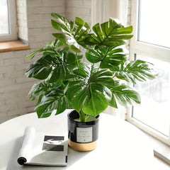Turtle Backed Bamboo Artificial Flowers for Home Decor
