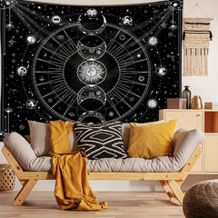 Sun Moon Horoscope Home Decor Tapestry Wall Decor