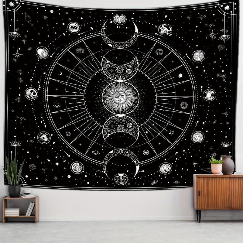 Sun Moon Horoscope Home Decor Tapestry Wall Decor