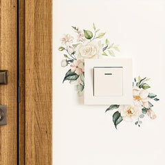 Witch Halloween Floral Switch Outlet Wall Sticker Decal