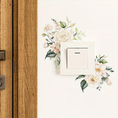 Witch Halloween Floral Switch Outlet Wall Sticker Decal