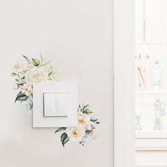 Witch Halloween Floral Switch Outlet Wall Sticker Decal
