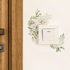 Witch Halloween Floral Switch Outlet Wall Sticker Decal