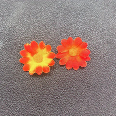 100-200pcs Faux Daisy Flower Heads Fabric Daisies DIY Wedding Scrapbooking