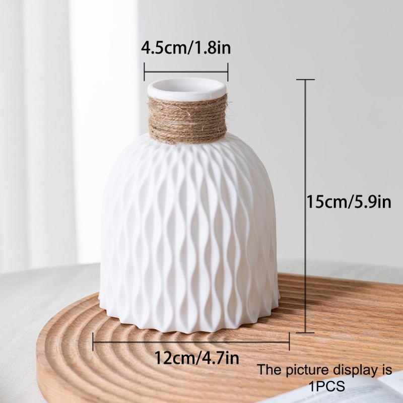 Plastic Flower Vase for Home Decor
