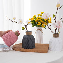 Plastic Flower Vase for Home Decor
