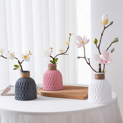 Plastic Flower Vase for Home Decor