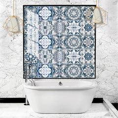 10pcs Vinyl Tile Stickers European Bathroom Backsplash Removable Wall Decals