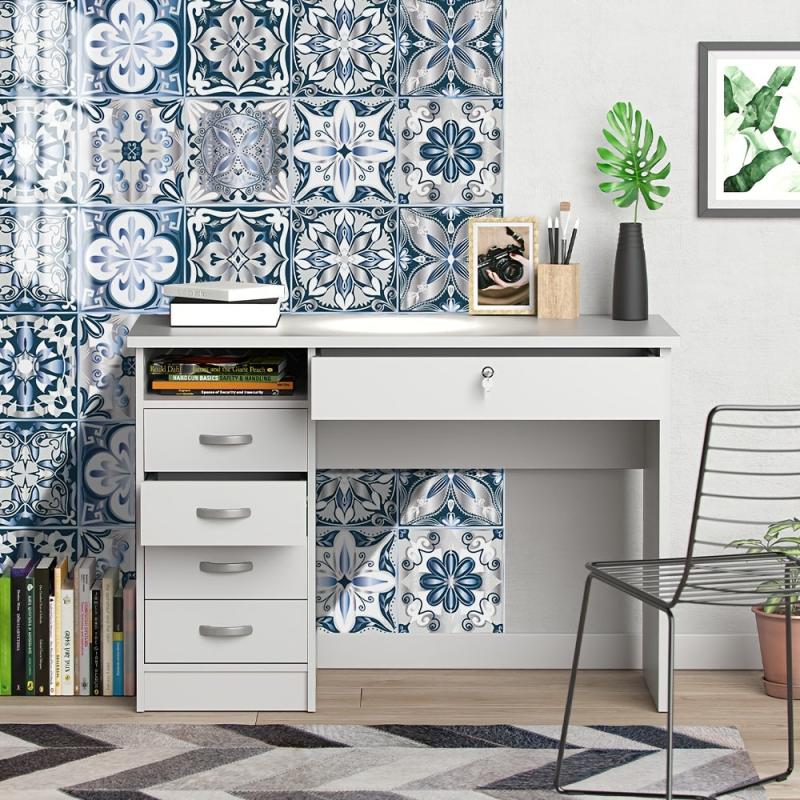 10pcs Vinyl Tile Stickers European Bathroom Backsplash Removable Wall Decals