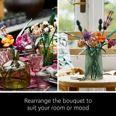 Artificial Flower Bouquet Set with Roses for Home Decor