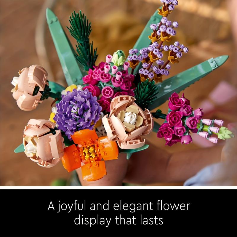 Artificial Flower Bouquet Set with Roses for Home Decor