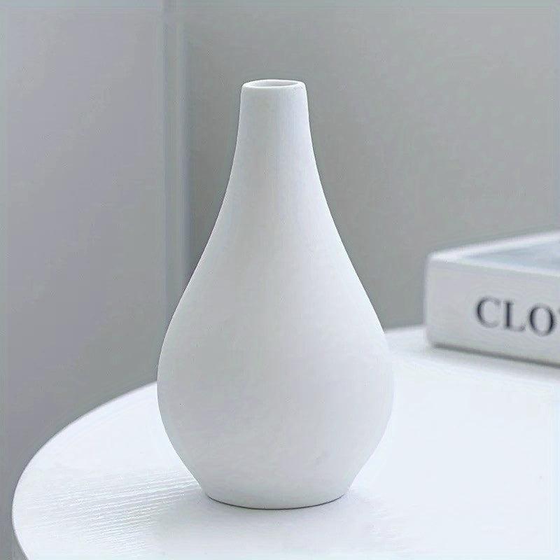 Modern Rustic Farmhouse Ceramic Vase for Pampas Grass and Dried Flowers
