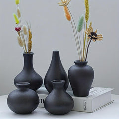 Modern Rustic Farmhouse Ceramic Vase for Pampas Grass and Dried Flowers