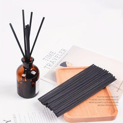10pcs Aromatherapy Rattan Sticks & 1pc Dried Flower Home Decor