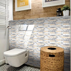 48pcs Marble Tile Stickers Peel & Stick for Bathroom Kitchen Backsplash