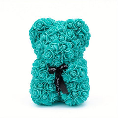 PE Rose Bear Artificial Foam Flowers Bear Of Roses Immortal Flower Gift