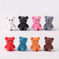 Woolen Bear Keychain Perfect Pendant for Car Keys Birthdays and Children's
