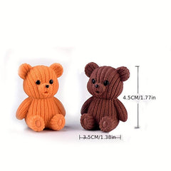 Woolen Bear Keychain Perfect Pendant for Car Keys Birthdays and Children's