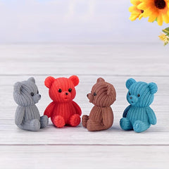 Woolen Bear Keychain Perfect Pendant for Car Keys Birthdays and Children's