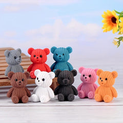 Woolen Bear Keychain Perfect Pendant for Car Keys Birthdays and Children's