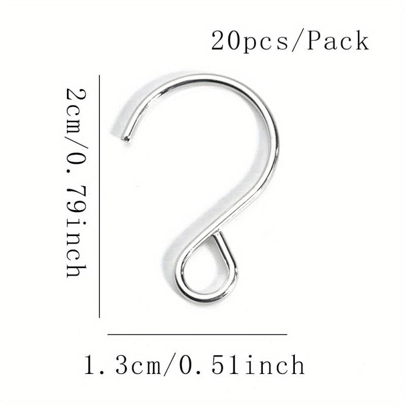 20pcs S Shape Hooks Multifunctional Metal Hooks for DIY Wall Decor