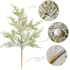 4pcs Christmas Artificial Berries Pine Branches Faux Cedar Picks