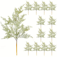 4pcs Christmas Artificial Berries Pine Branches Faux Cedar Picks