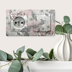 Modern Art Abstract Flower Removable Sticker for Home Decor