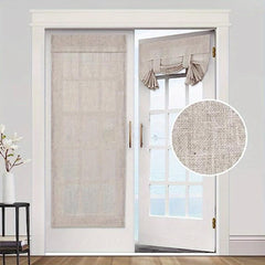 French Door Curtains Privacy Tie Up Shade 66x172cm