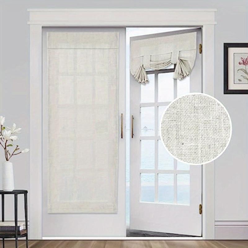 French Door Curtains Privacy Tie Up Shade 66x172cm