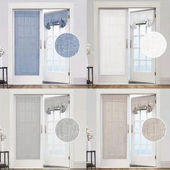 French Door Curtains Privacy Tie Up Shade 66x172cm
