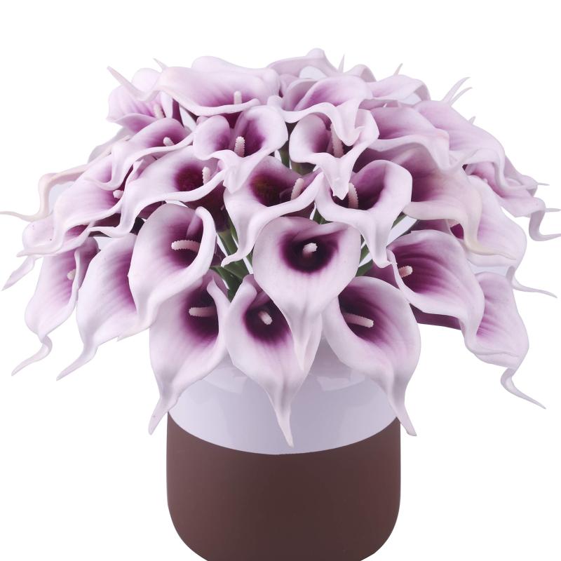 1pc Artificial Calla Lily Faux Flower Realistic Simulation Flower DIY Craft