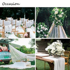 Wedding Arch Draping Fabric Sheer Backdrop Curtains Tulle Drapery