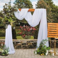 Wedding Arch Draping Fabric Sheer Backdrop Curtains Tulle Drapery