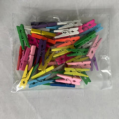 50pcs Wooden Clip Photo Clip Memo Clip Small Clip