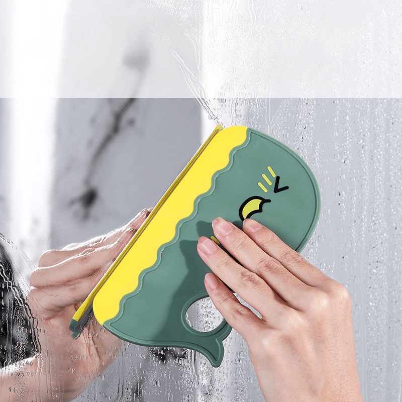 Cartoon Whale Water Scraping Board Bathroom Mirror Cleaning Scraping Mirror Wipe
